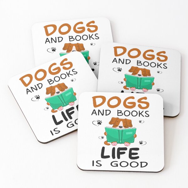 Item preview, Dogs And Books Life Is Good designed and sold by SunsetGloww.
