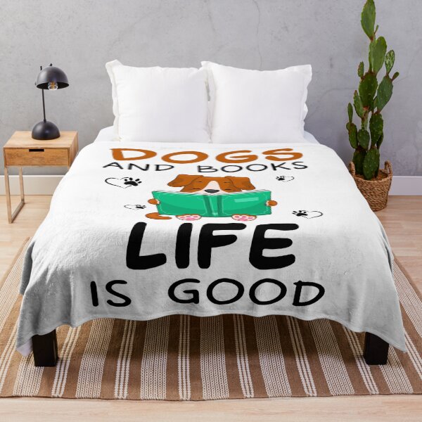 Item preview, Dogs And Books Life Is Good designed and sold by SunsetGloww.