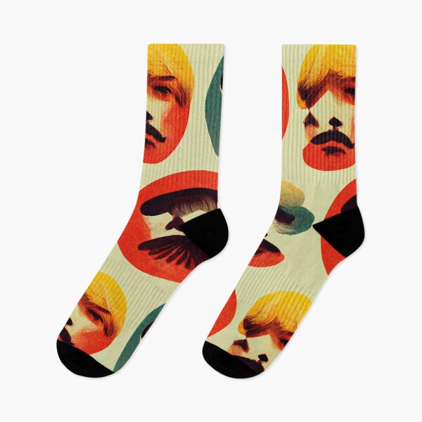 Item preview, Retro colors and shapes vintage colorful pattern designed and sold by HappyTrippy.
