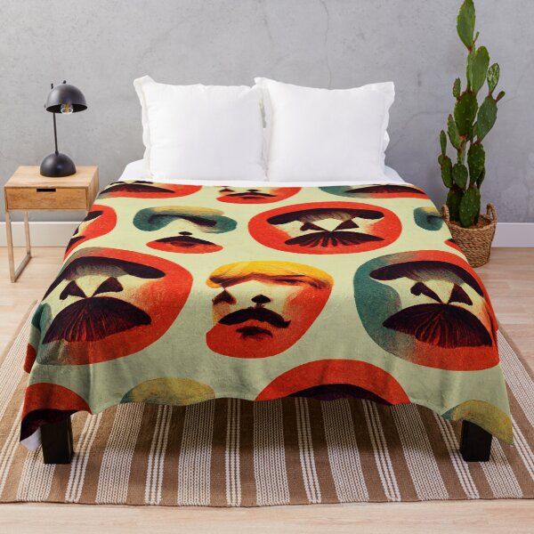 Item preview, Retro colors and shapes vintage colorful pattern designed and sold by HappyTrippy.