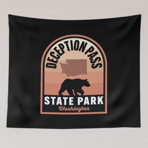 Item preview, Deception Pass State Park WA Bear designed and sold by HalpinDesign.
