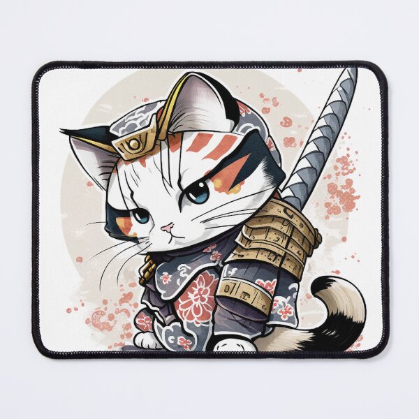 Item preview, Samurai Cat designed and sold by inspireartistry ⭐⭐⭐⭐⭐.