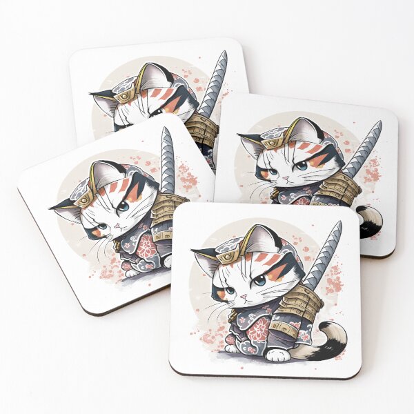 Item preview, Samurai Cat designed and sold by inspireartistry ⭐⭐⭐⭐⭐.