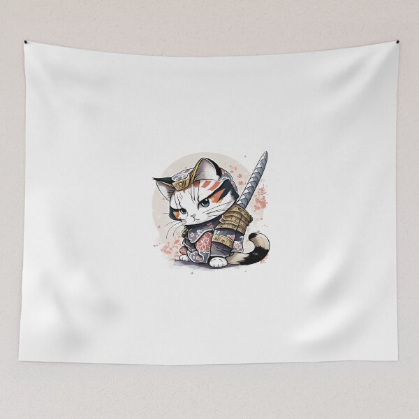 Item preview, Samurai Cat designed and sold by inspireartistry ⭐⭐⭐⭐⭐.