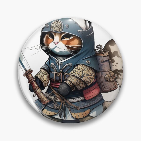 Item preview, Ninja Samurai Cat designed and sold by inspireartistry ⭐⭐⭐⭐⭐.