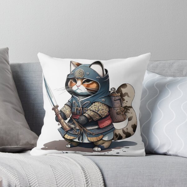 Item preview, Ninja Samurai Cat designed and sold by inspireartistry ⭐⭐⭐⭐⭐.