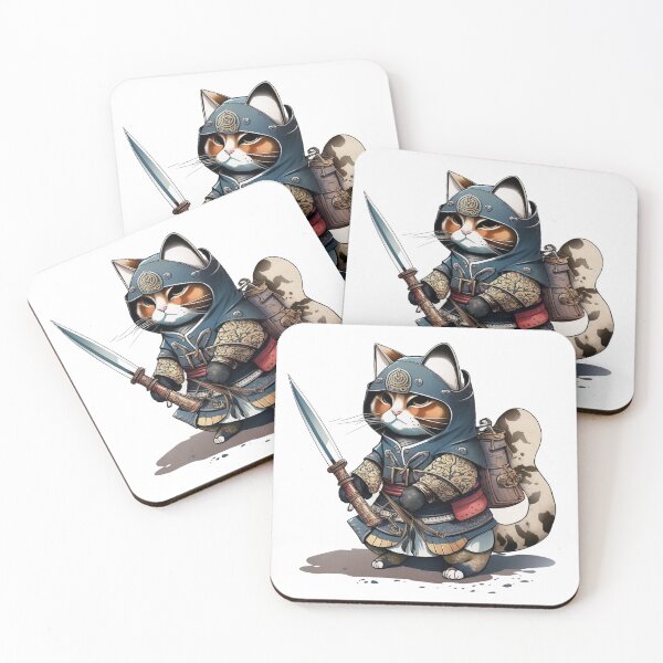 Item preview, Ninja Samurai Cat designed and sold by inspireartistry ⭐⭐⭐⭐⭐.