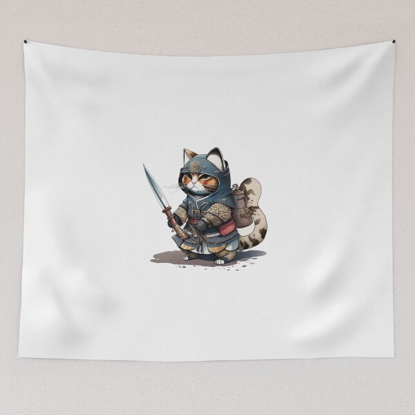 Item preview, Ninja Samurai Cat designed and sold by inspireartistry ⭐⭐⭐⭐⭐.
