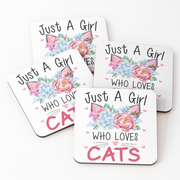 Item preview, Just A Girl Who Loves Cats designed and sold by SunsetGloww.