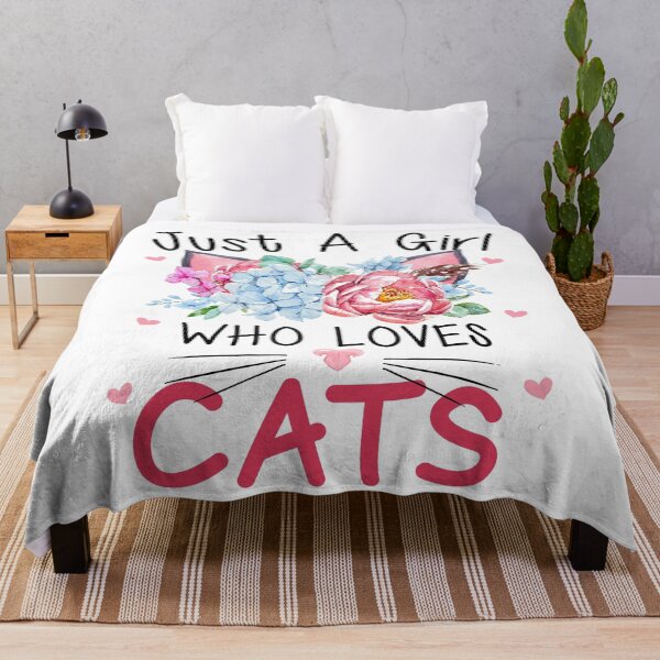 Item preview, Just A Girl Who Loves Cats designed and sold by SunsetGloww.