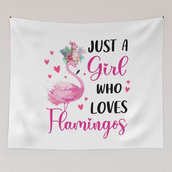 Item preview, Just A Girl Who Loves Flamingo designed and sold by SunsetGloww.