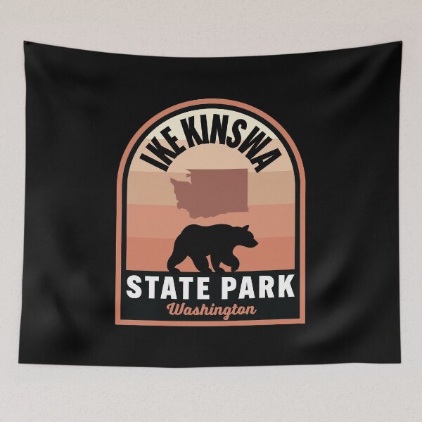Aperçu de l'œuvre Ike Kinswa State Park WA Bear créée et vendue par HalpinDesign.