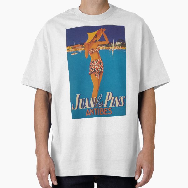 Item preview, Juan Les Pins, France Vintage Travel Poster designed and sold by vintagevivian.