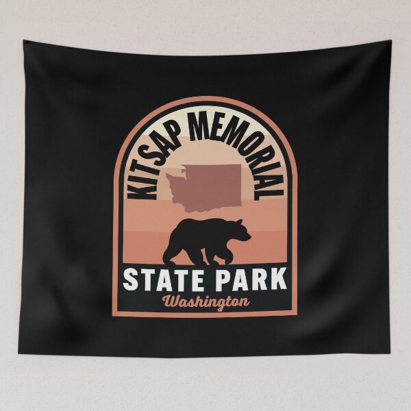 Item preview, Kitsap Memorial State Park WA Bear designed and sold by HalpinDesign.