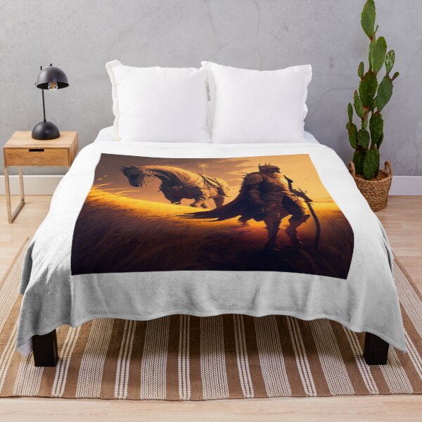 Item preview, Golden Knight and His Horse Walking in the Golden Field designed and sold by Markooz85.