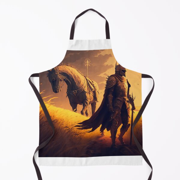 Item preview, Golden Knight and His Horse Walking in the Golden Field designed and sold by Markooz85.