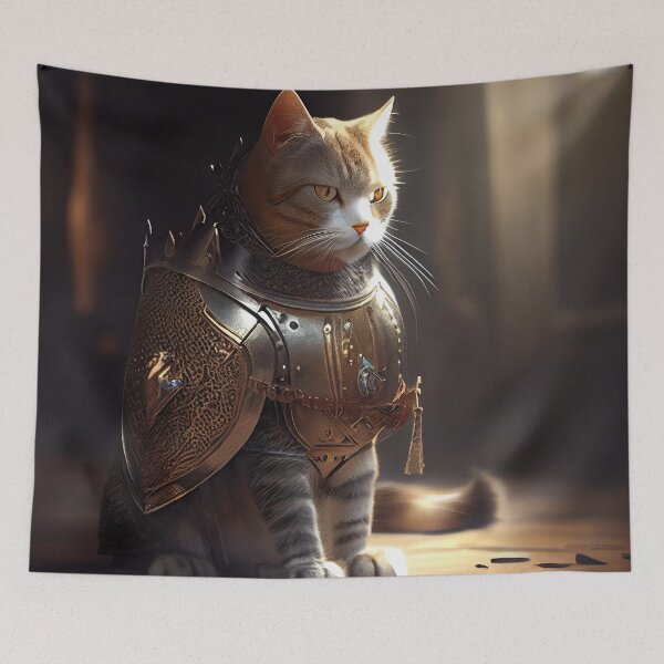 Item preview, Knight: American Short Hair designed and sold by ArmouredPaws.
