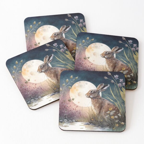 Item preview, Golden Valley Hares 04 designed and sold by artgoldenvalley.