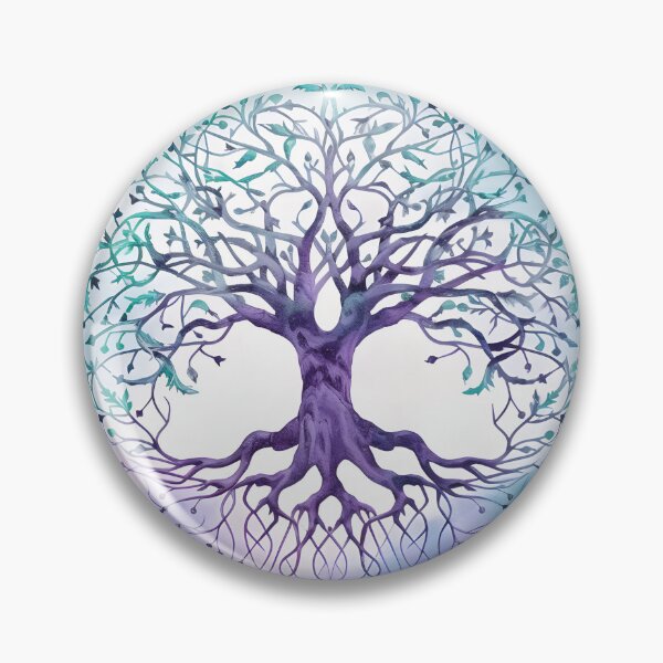 Item preview, Celtic Pagan Wiccan Tree of Life in Cold Winter Colors designed and sold by CGSGraphics.