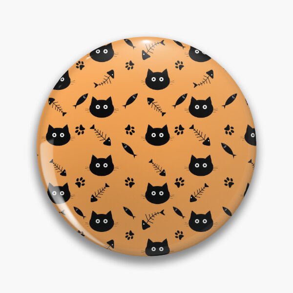 Item preview, black cat seamless pattern designed and sold by Ijjul322.