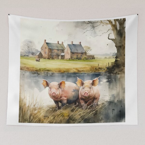 Item preview, Piggy Prints 01 designed and sold by artgoldenvalley.