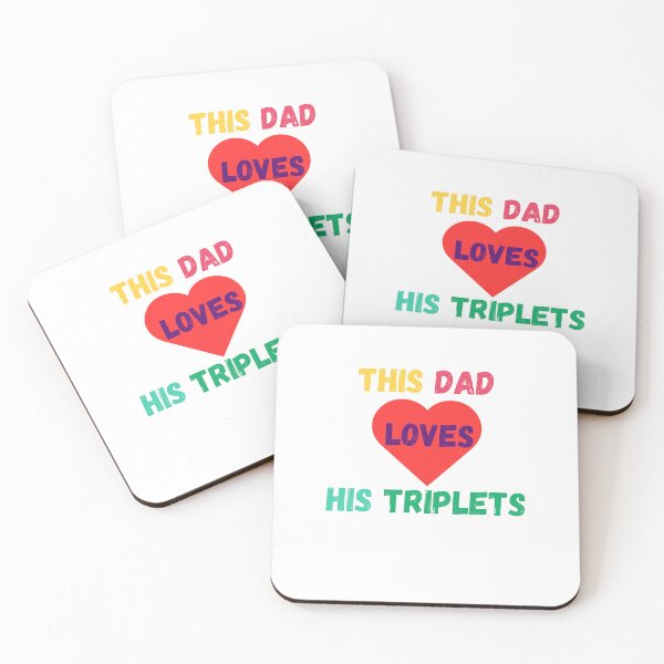 Item preview, This Dad Loves His Triplets designed and sold by Delnet ⭐⭐⭐⭐⭐.