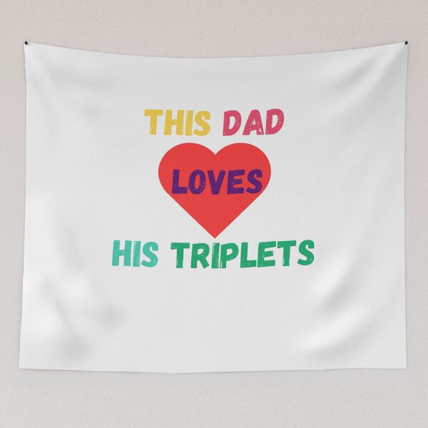 Item preview, This Dad Loves His Triplets designed and sold by Delnet ⭐⭐⭐⭐⭐.