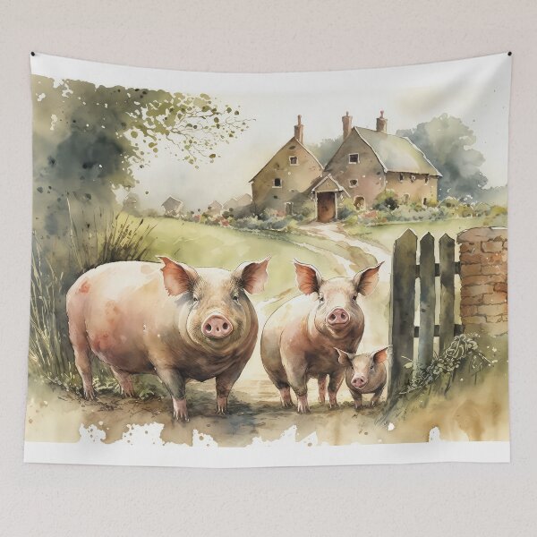 Item preview, Piggy Prints 02 designed and sold by artgoldenvalley.