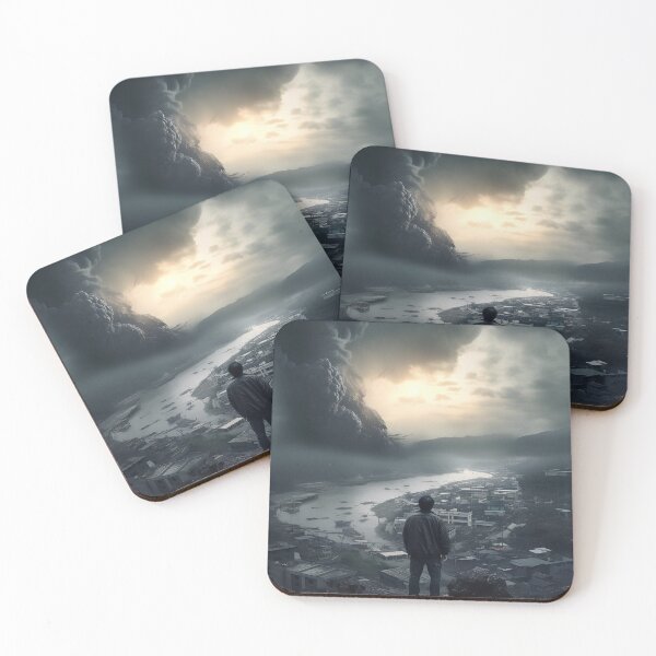 Item preview, When Disaster Strikes: A Riveting Image of a Man Overlooking a Dark and Desolate Landscape designed and sold by CreationP.