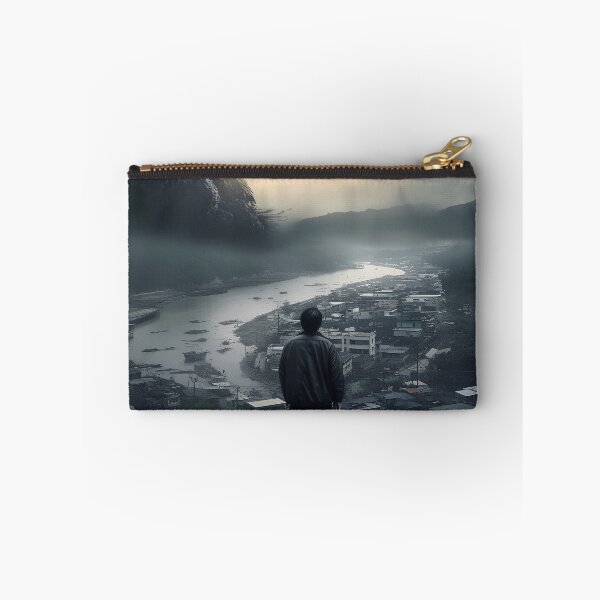 Item preview, When Disaster Strikes: A Riveting Image of a Man Overlooking a Dark and Desolate Landscape designed and sold by CreationP.
