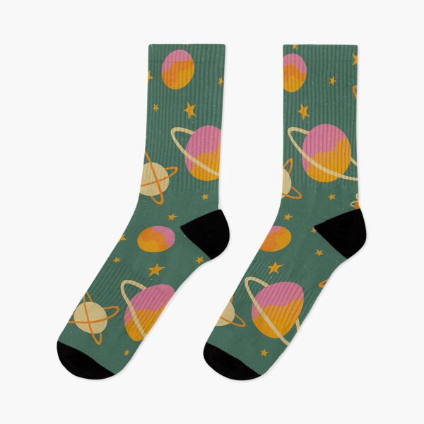Item preview, Scientific Illustration Pattern: Vintage Green Sky With Planets and Stars  designed and sold by Danvrie.