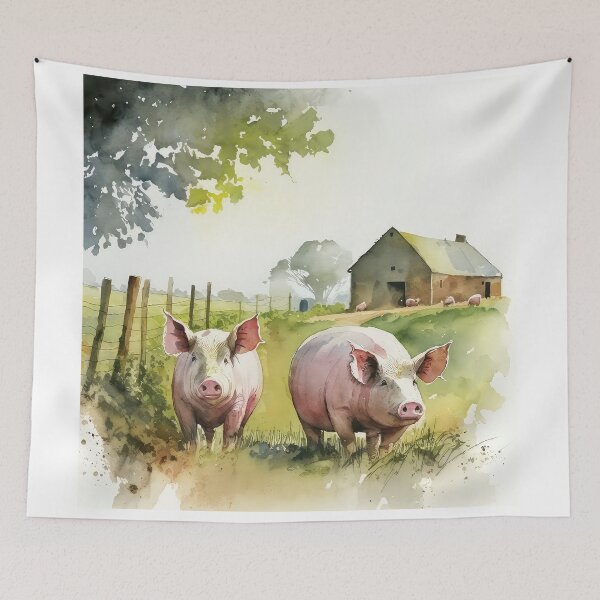 Item preview, Piggy Prints 04 designed and sold by artgoldenvalley.