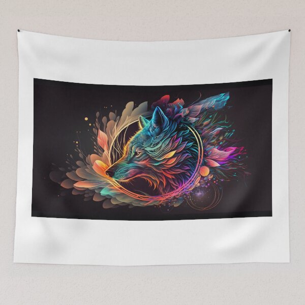 Item preview, An Abstract Psychedelic Wolf  designed and sold by PeteRascal.