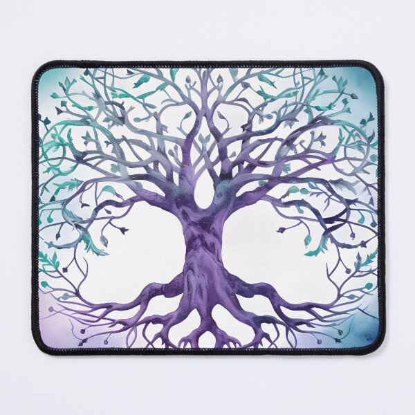 Item preview, Celtic Pagan Wiccan Tree of Life in Cold Winter Colors designed and sold by CGSGraphics.