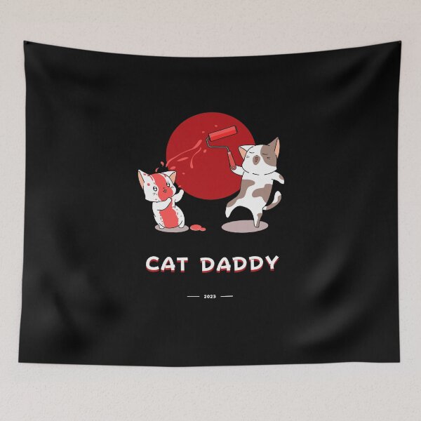 Item preview, Cat Daddy Black Cat Vintage Eighties Style Cat Retro designed and sold by Marting0.