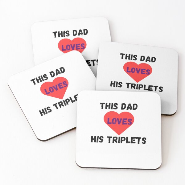 Item preview, This Dad Loves His Triplets designed and sold by Delnet ⭐⭐⭐⭐⭐.