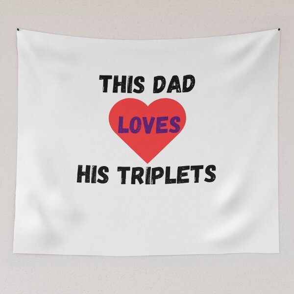 Item preview, This Dad Loves His Triplets designed and sold by Delnet ⭐⭐⭐⭐⭐.