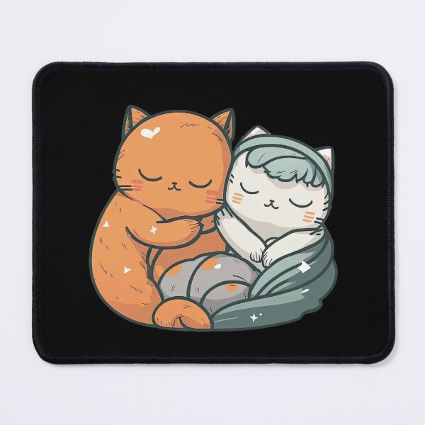 Item preview, Cozy Kittens Heartwarming Image of Two Uwu Cats in Bed designed and sold by DHNY.