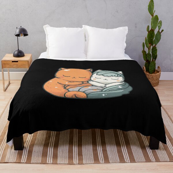 Item preview, Cozy Kittens Heartwarming Image of Two Uwu Cats in Bed designed and sold by DHNY.
