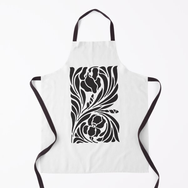 Item preview, Art Nouveau Irises, Black designed and sold by BohoHoosier.