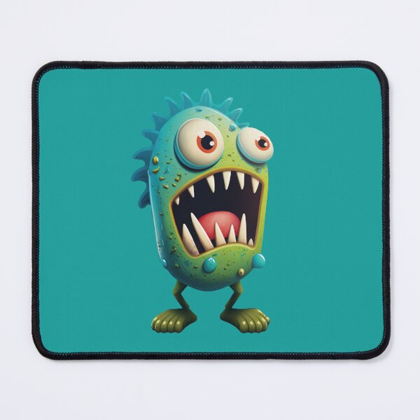 Item preview, Green and Blue Cute Monster designed and sold by RailoImage.