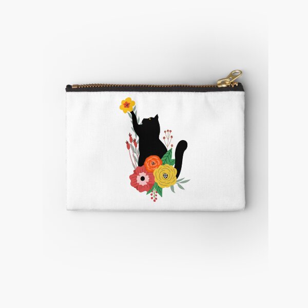 Item preview,  Black Cat With Flowers designed and sold by Imaginarium Design.