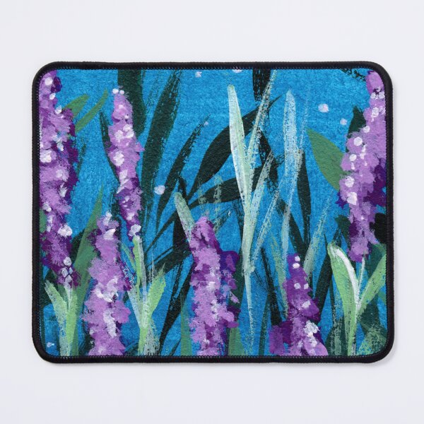 Item preview, Hand painted gouche lavender illustration designed and sold by pinkyfish1010.