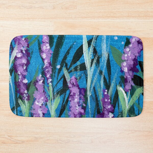 Item preview, Hand painted gouche lavender illustration designed and sold by pinkyfish1010.