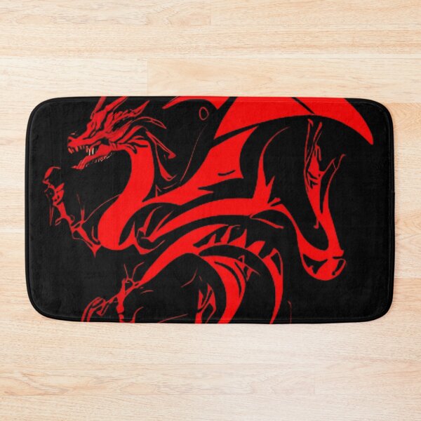 Item preview, "Abstract Tribal Dragon Pattern: Artistic Red Dragon in solid Red" designed and sold by 9000MilesToHome.