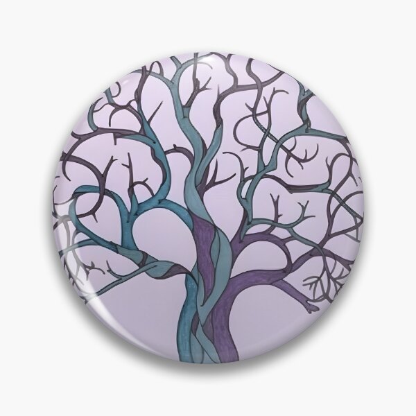 Item preview, Abstract Watercolor Wiccan Tree of Life in Purple and Aqua designed and sold by CGSGraphics.