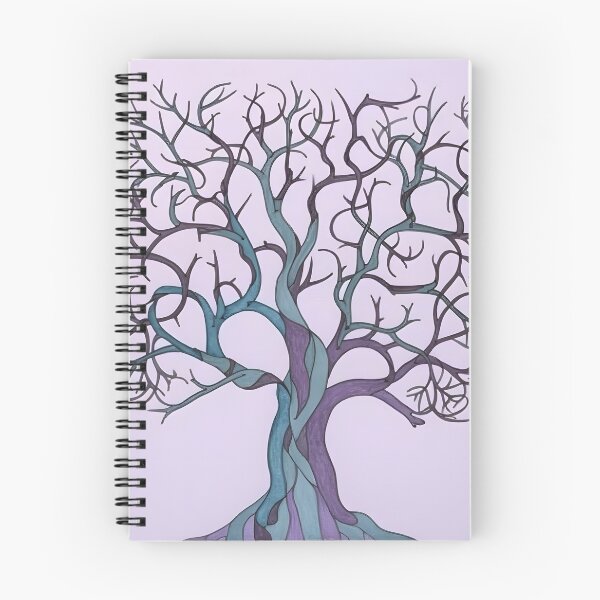 Item preview, Abstract Watercolor Wiccan Tree of Life in Purple and Aqua designed and sold by CGSGraphics.