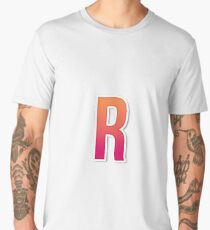 The Letter R Typography Sticker Men's Premium T-Shirt