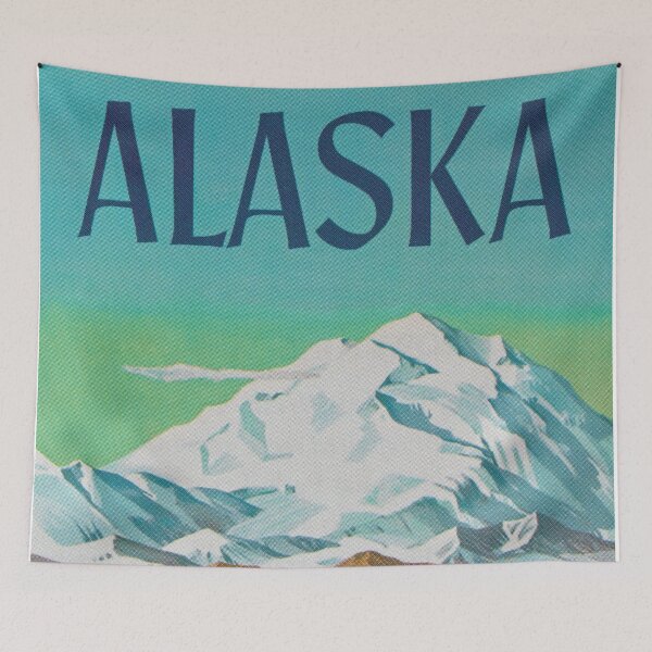 Item preview, Alaska Retro Vintage Travel Poster designed and sold by vintagevivian.