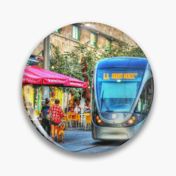 Artikelvorschau, Leichter Zug in der Jaffa-Straße in Jerusalem, Israel entworfen und verkauft von Matan Hirsch.